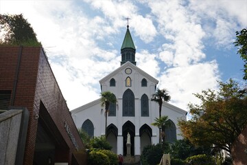 Fototapeta na wymiar Catholic Oura Cathedral, Oura Church in Nagasaki, Japan - 長崎 大浦天主堂