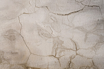 Grunge concrete cement wall with crack in industrial building, great for your design and texture background