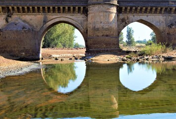 Roman Bridge over Tinto river