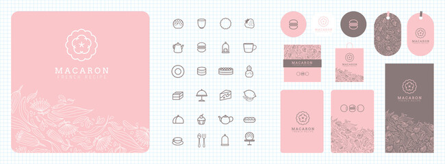 Charte graphique, identité visuelle, logo, publicité, carte de visite, pâtissier, salon de thé, desserts