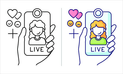 lin and color icons, blogger and influencer