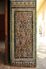 Tile mosaic in Casa de Pilatos, one of the main palaces in Seville. Original mixture of Italian...