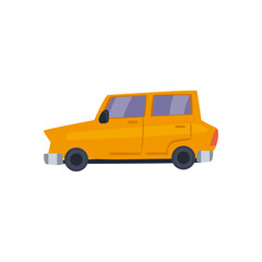 orange car icon vector design