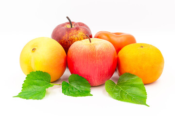 Tropical fruit isolated on  white background