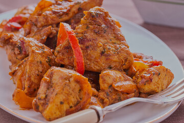 Indian cuisine chicken tikka masala.