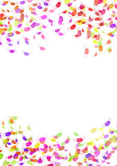 masks confetti background covid-19 