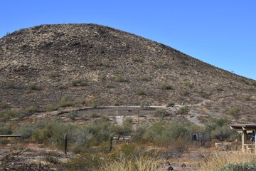 Mountain view at Thunderbird Park in Glendale Arizona