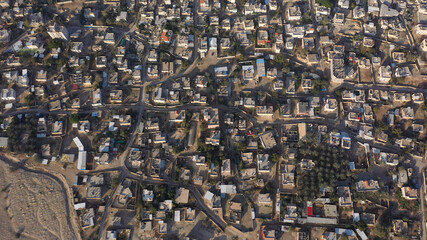 Aerial view over Jericho City in palestine territory rooftops
Drone view from dead sea city of Jericho, Jordan Valley, Israel/palestine

