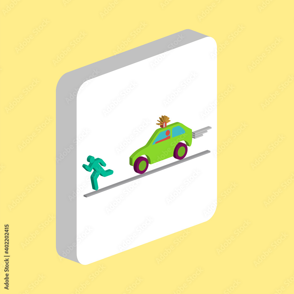 Poster police simple vector icon. illustration symbol design template for web mobile ui element. perfect co