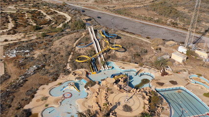 Closed Abandoned water park Aerial view, Dead sea, Israel
apocalyptic Vision From Israel Closeed...