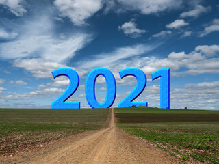 2021 road sky clouds rural 