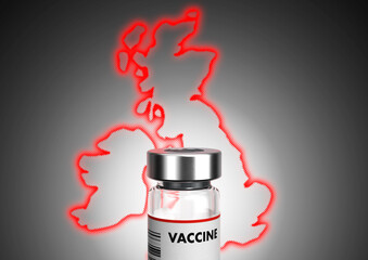 Obraz premium Covid Vaccine Great Britain