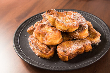 Traditional Christmas french toast also known in Brazil as 'Rabanada'.  traditional Brazilian food...