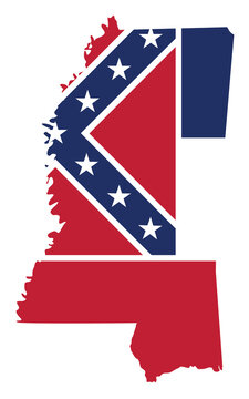 recommend clip art: flag and silhouette of the state of Mississippi