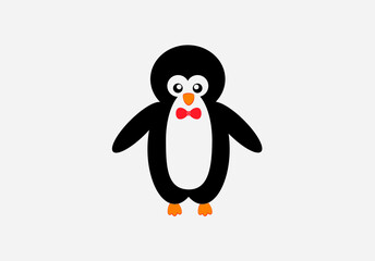 Cute penguin. Vector illustration