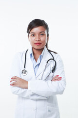 Fototapeta premium A professional asian female doctor