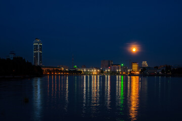 night view of the city