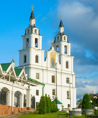 Fototapeta na wymiar Holy Spirit Cathedral Minsk Belarus