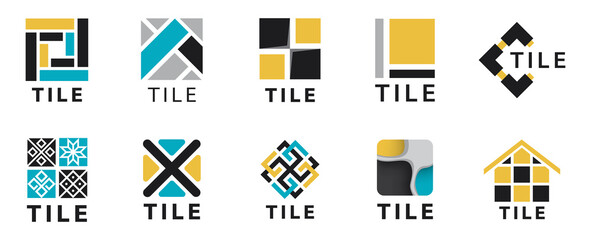 Vector logo of tiles, floors and repairs