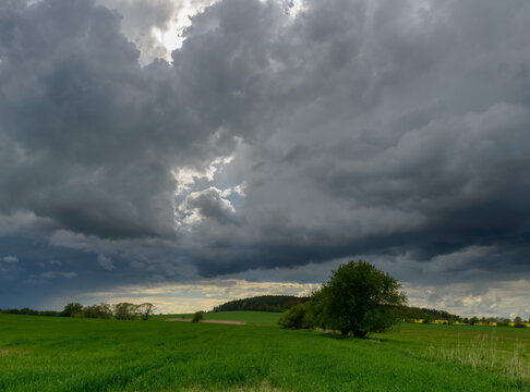 landscape before the storm, Pilsen region, Czechia © Josef