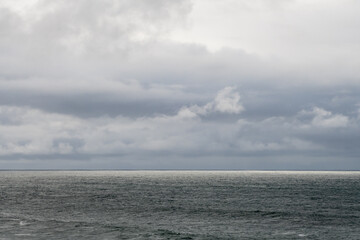 stormy sky in the ocean