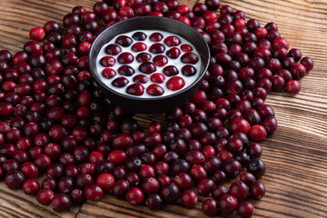 Cranberries in a bowl