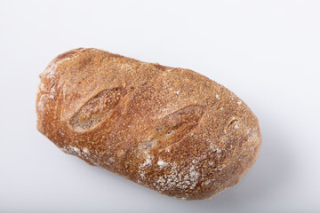 bread on a white background