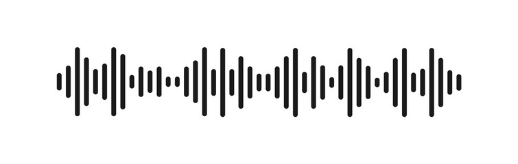 Modern sound wave equalizer. Waves of the equalizer isolated on white background. Vector illustration