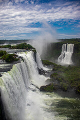 Fototapeta na wymiar The Iguazu falls in Brazil