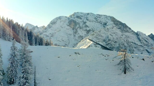 Rossfeld, Berchtesgaden, im Winter 