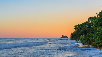 sunset over the ocean