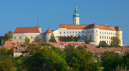Fototapeta na wymiar town of Mikulov, South Moravia, Czechia