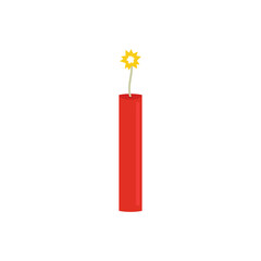 Dynamite bomb icon. Vector illustration.