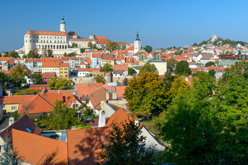 Obraz premium town of Mikulov, South Moravia, Czechia