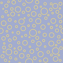 seamless pattern with circles,   yellow circles on gray background