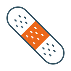 band aid icon, line style
