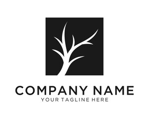 Box Leaf Logo For Organic Design With Flat Green Style Color Concept. Floral Geometric Logotype. Natural And Leave Emblem For Company. Eco Icon For Agribusiness. Creative And Natural Graphic Idea.