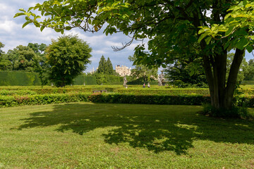 Fototapeta na wymiar Lednice State Castle Park, South Moravia, Czechia