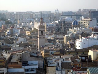 Obraz premium View of the old center of Valencia, Spain
