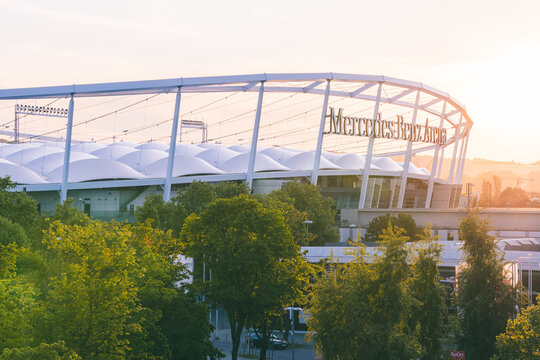 Perspective View Of Mercedes Benz Arena, Stuttgart At Sunset