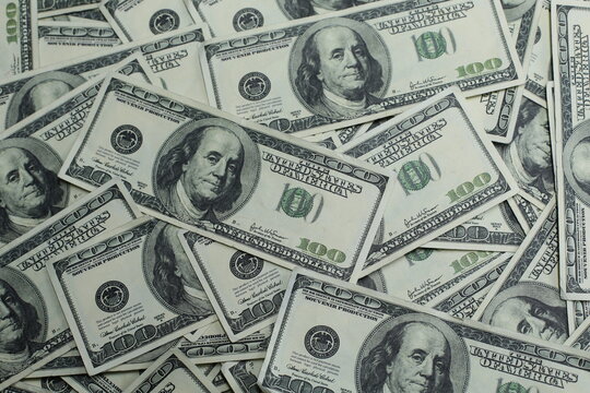 Lots of hundred dollar bills