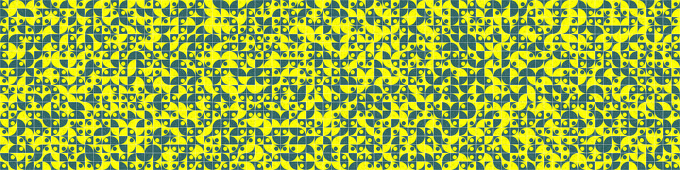 Abstract Geometric Pattern generative computational art illustration
