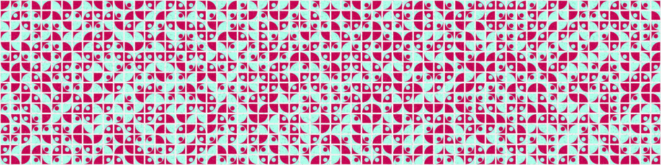 Abstract Geometric Pattern generative computational art illustration