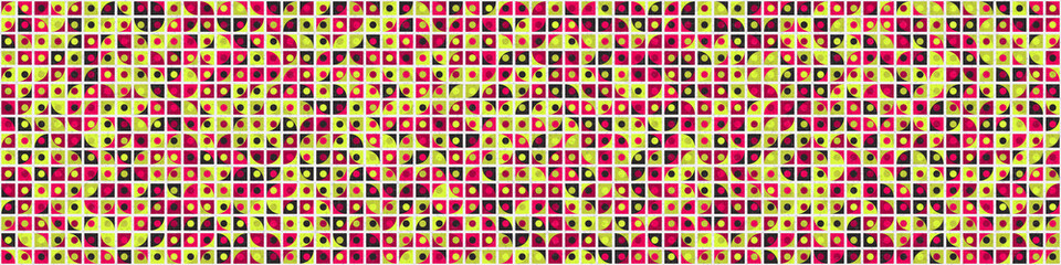 Abstract Geometric Pattern generative computational art illustration