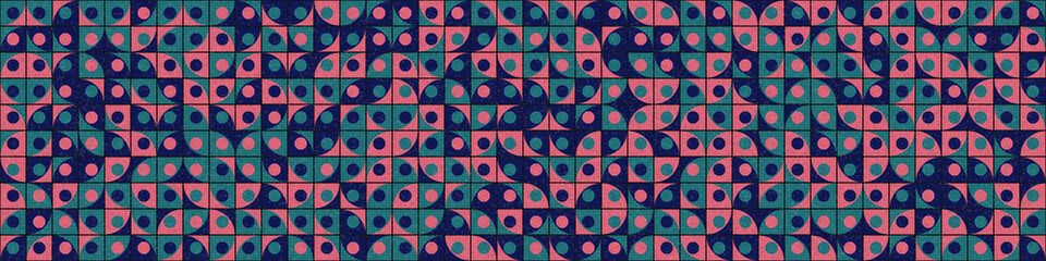 Abstract Geometric Pattern generative computational art illustration