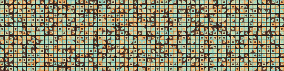 Abstract Geometric Pattern generative computational art illustration