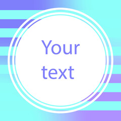 Blue tag heading design for banner or poster. Sale and Discounts Concept. Vector frame for your design. For your text