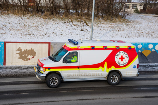 Ford Econoline ambulance from the Icelandic Red Cross