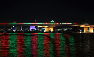 Bridge Christmas lights in Jacksonville