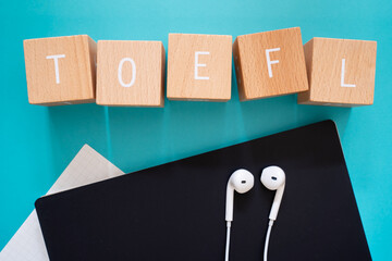 TOEFL listening; 積み木ブロックで作ったTOEFLのコンセプト,...